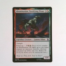 Abomination Terrifying Titan 198 Marvel Super Heroes Magic the Gathering