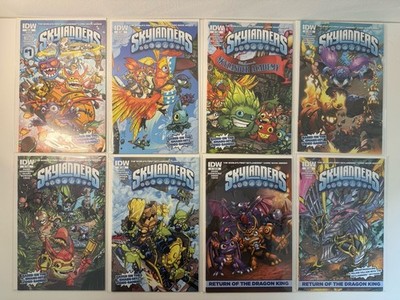 Skylanders #1-8 Inc Variant Covers 1st Print (2014-15, IDW Publishing)