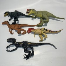 Lot of 5 Jurassic World Park Dinosaur Figures T-Rex Indoraptor