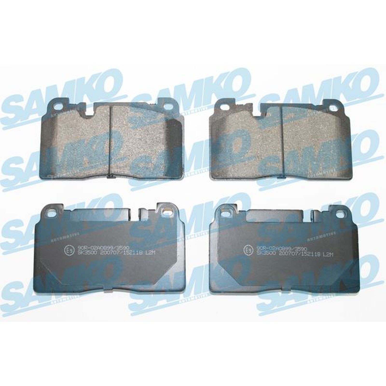 1x ORIGINAL® SAMKO 5SP2118 Bremsbelagsatz, Scheibenbremse Vorne für Audi Q5