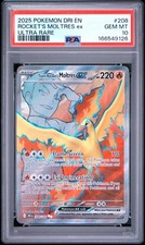 PSA 10 Team Rocket's Moltres ex 208/182 Destined Rivals Ultra Rare Pokemon Card