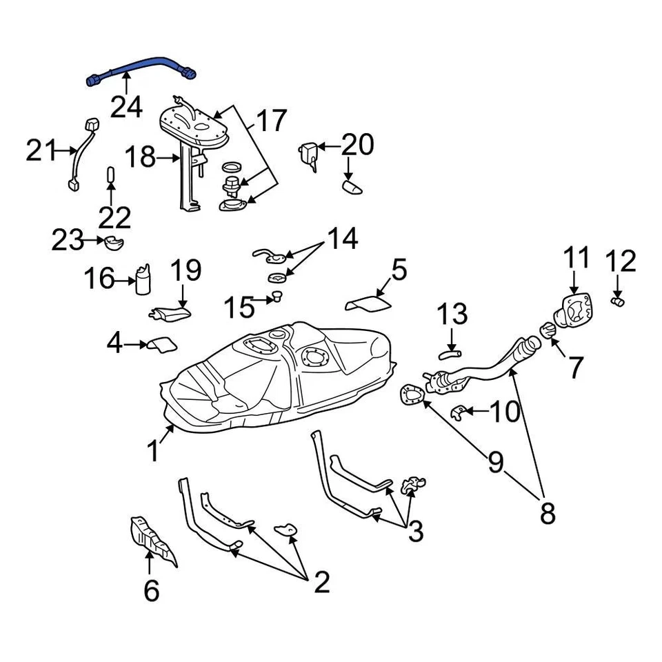 For Toyota Tacoma 1995-2004 Toyota 2309175020 Fuel Hose - Изображение 2 из 4