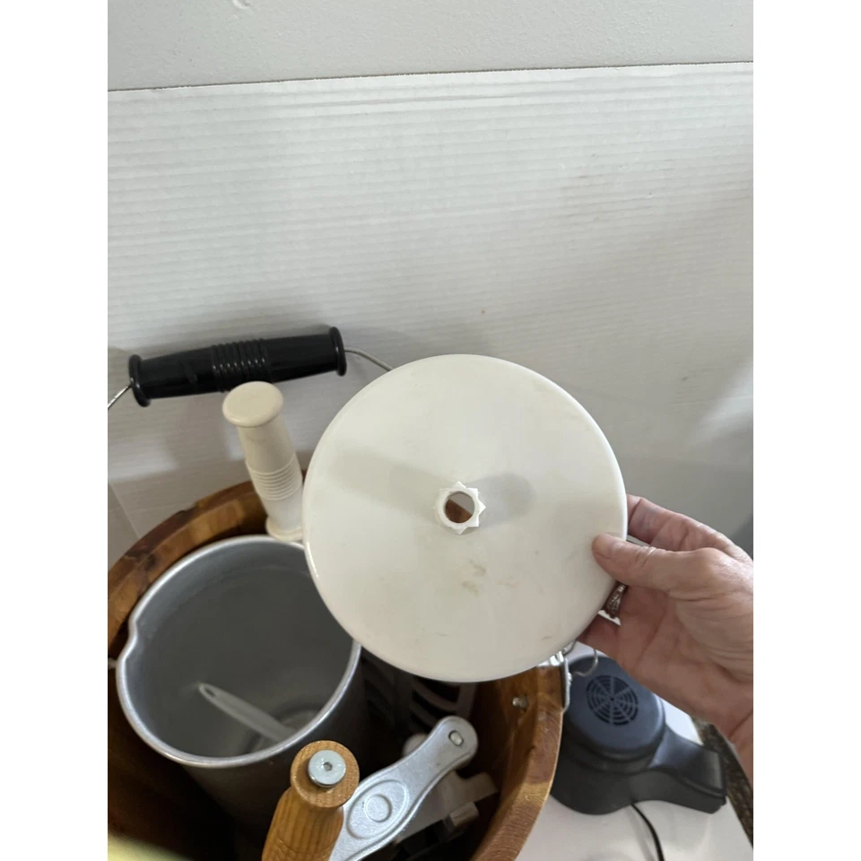 Rival 8401 Heladera Eléctrica Marrón Juego Completo Cubo Paleta Motor Tapa Foto 4 de 4