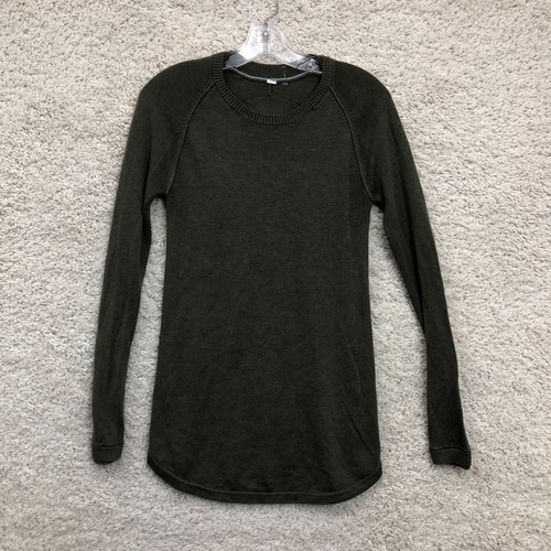Lululemon Sweater 6 Adult Green Sunshine Coast Raglan Sleeve Pullover Womens