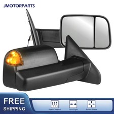 Power Heated Signal Tow Mirrors For 2002-08 Dodge Ram 1500 2003-09 2500 3500 Power Heated Signal Tow Mirrors For 2002-08 Dodge Ram 1500 2003-09 2500 3500