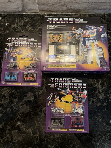 Transformers Exclusive Soundwave with Buzzsaw , Ravage,Rumble,Frenzy,Laserbeak