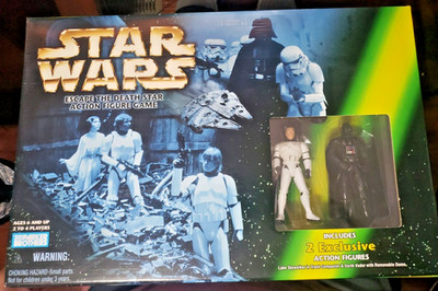 1998 Star Wars POTF2 Escape The Death Star Action Figure Play set Game sealed