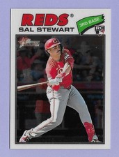 2026 topps Heritage SAL STEWART REDS RC Rookie o/t Yr Favorite Chrome variation