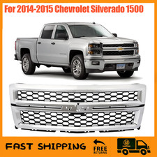 For 2014-2015 Chevrolet Silverado 1500 Chrome Front Upper Bumper Grill Honeycomb