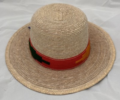 Vintage Handwoven 100% Palm Made In Guatemala Gumarcaah Straw Huehuetenango