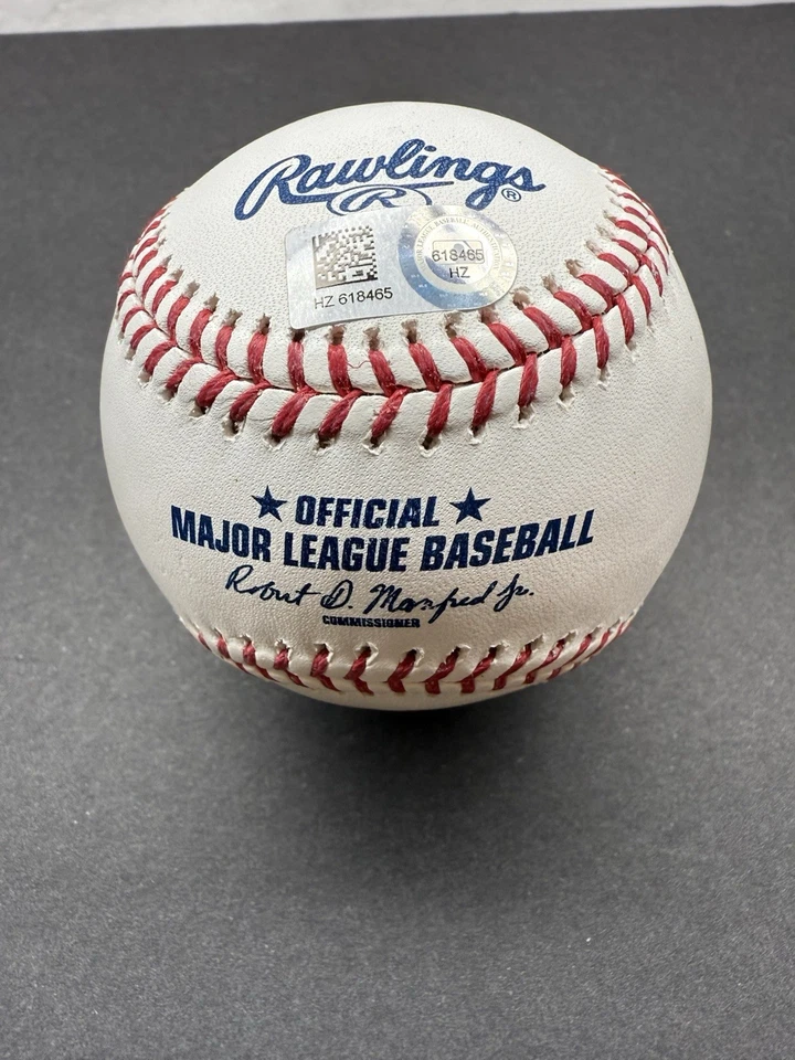 杰夫·贝克亲笔签名棒球盒-美国职棒大联盟全息图正品马林鱼队 — 第 3/4 张图片