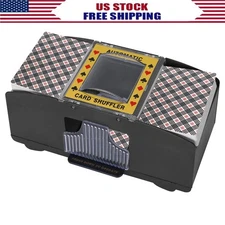 Automatic Card Shuffler for 1-2 Decks Battery Operated Poker UNO Game Machine US