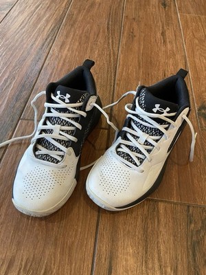 Size 8 Men - Under Armour Lockdown 5 White Black