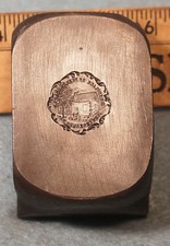 1912 Mercersburg PA BUCHANAN LUGAR DE NACIMIENTO Pin ACERO TROQUEL DE ESTAMPADO Robbins RH902