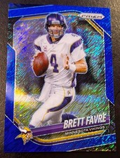 2025 Panini Prizm Brett Favre Blue Shimmer FOTL #160 Packers Vikings #'d 26/35