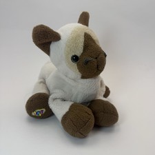 Webkinz Siamese Cat - No Code - Plush Stuffed Animal - Very Good - Ganz