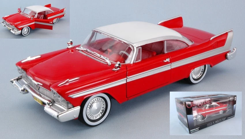 MODELLINO AUTO STATICO GREENLIGHT PLYMOUTH FURY CHRISTINE LA MACCHINA INFERNALE - Immagine 4 di 4