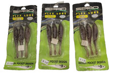 Lot of 3 SPRO Flex Lure 4 Shrimp Hidden Pocke...