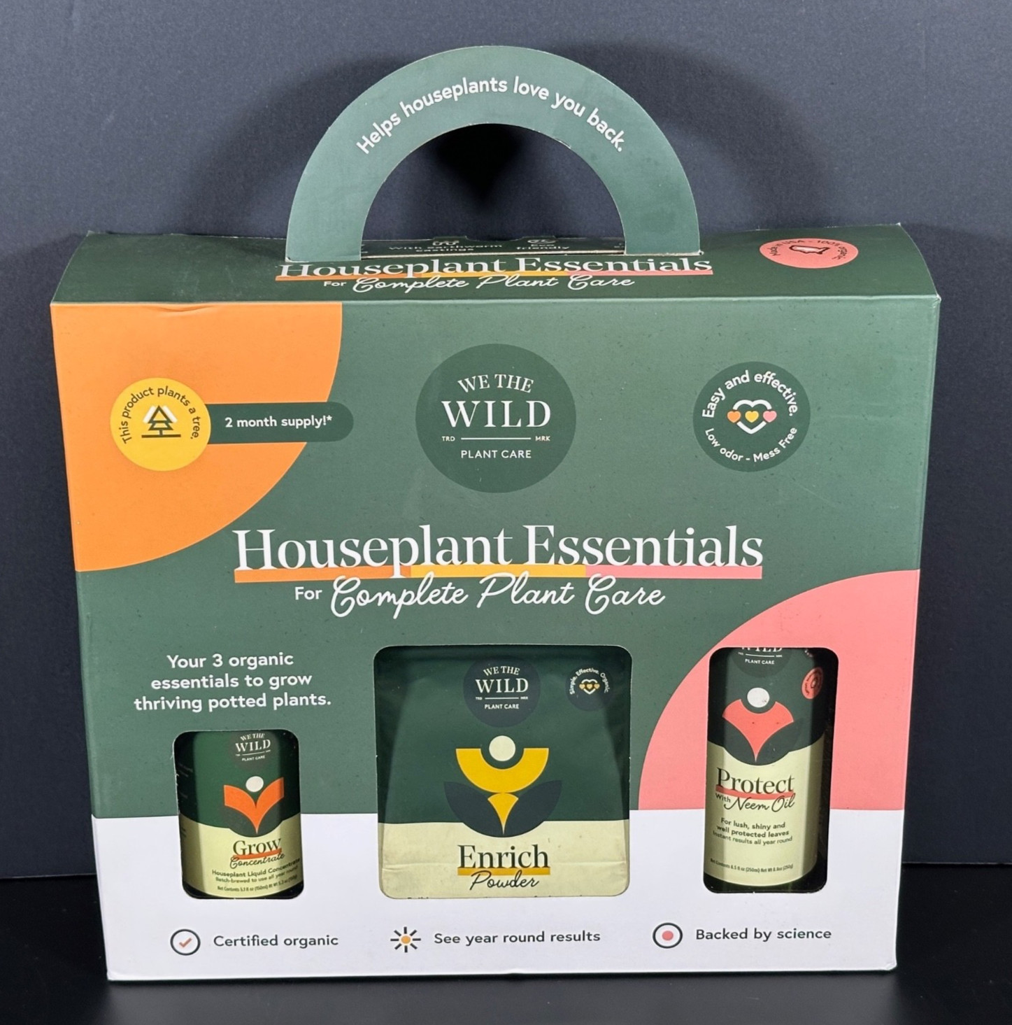 WE the WILD Houseplant Essentials Care Kit Complete Plant Care ORGANIC