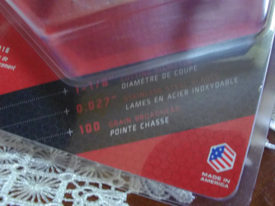 NEW Wasp Crossbow BOSS 3 Blade Broadhead, 100 Grain 3 Pack - BOW HUNTING - Image 4 of 4