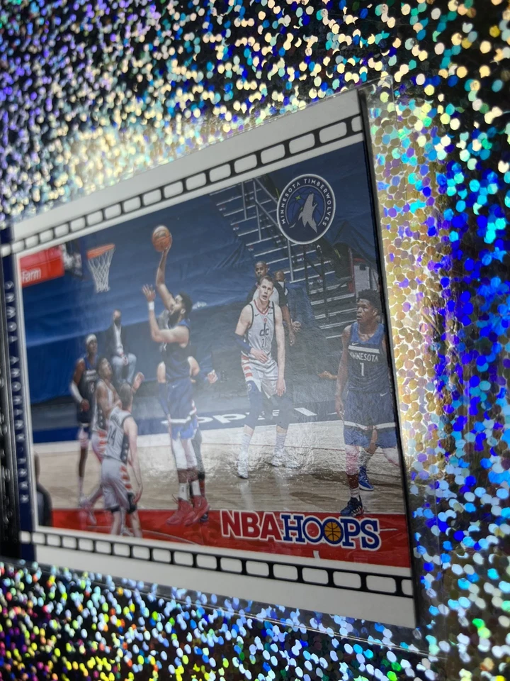 2021-22 Panini NBA Hoops Basketball Lights Camera Action 5 Karl-Anthony Towns - Image 4 of 4