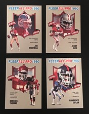 1990 Fleer All-Pro Singles - Montana, Rice, Thomas, Woodson - 33% Off 3 Or More