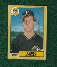 JOHN SMILEY - 1987 TOPPS TRADED ROOKIE CARD # 114T - PIRATES - REDS - MLB
