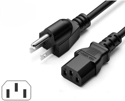 10ft 3 Prong Power Cord for Alienware AW2524H AW2524HF AW2724DM Gaming Monitor