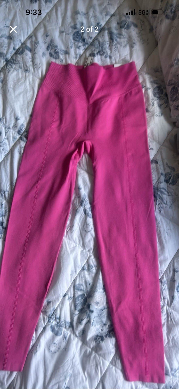 Womens Beyond Yoga Pink Leggings Pants Medium