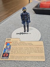 G.I. JOE COBRA The Enemy  Straight Arm 1982 Vintage 100% Complete W/ File Card