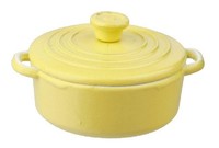 Puppenhaus Gelb HolläNdisch Herd Lager Topf Kochen Dish Miniatur KüChenzubehöR