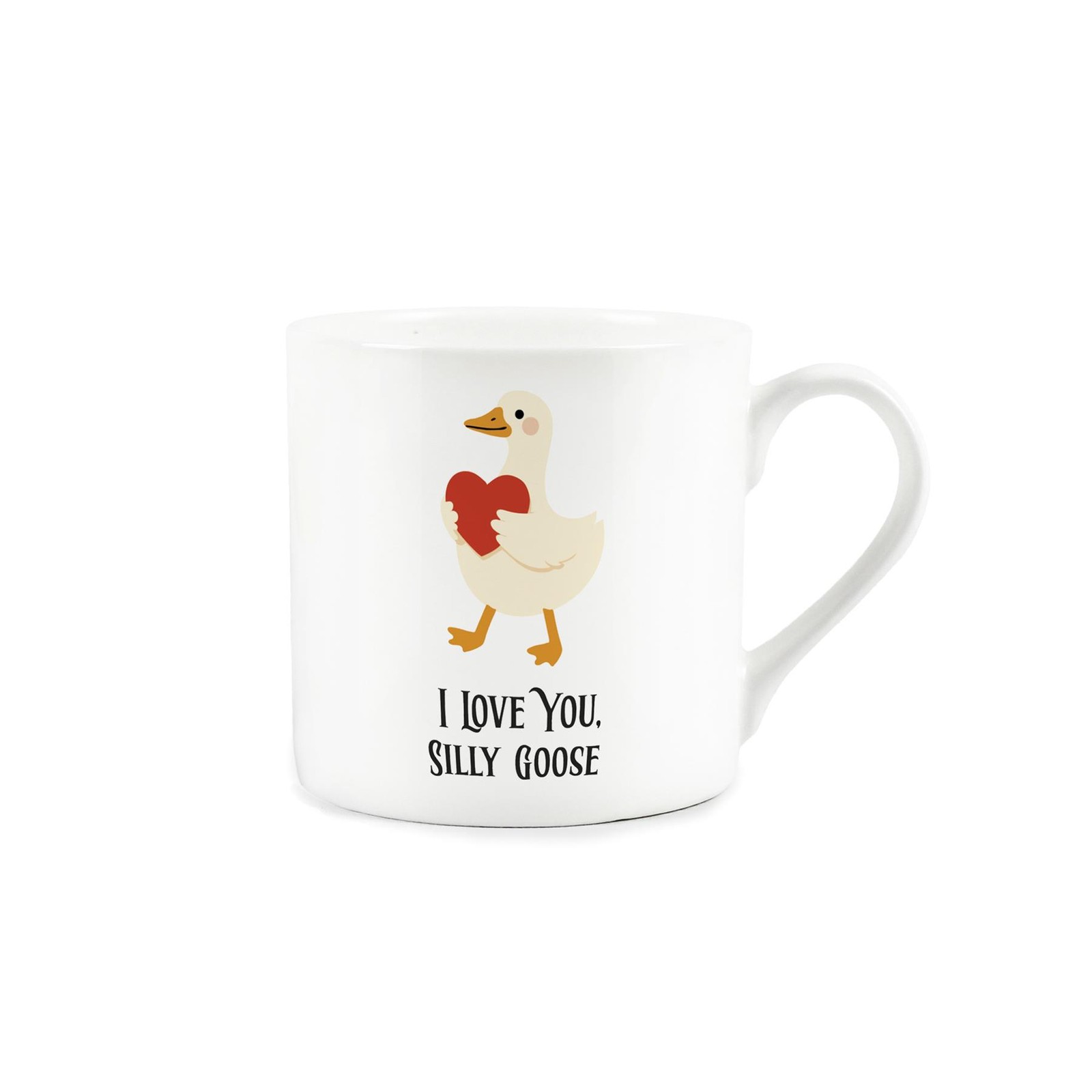 I Love You Silly Goose Bone China Mug - Funny Valentine's Couple Gifts