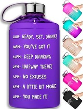 NatureWorks HydroMATE 1/2 Gallon Water Bottle 64 oz Purple 