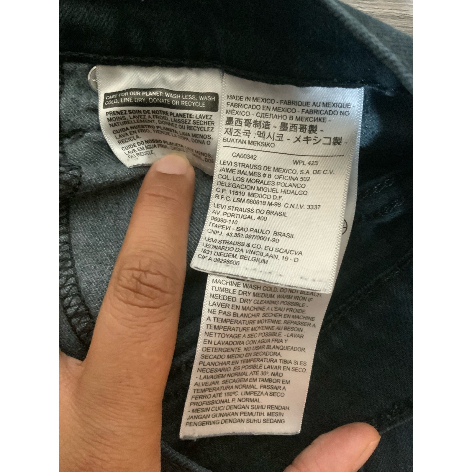 Levi’s levi 511 Slim Fit Dark Hollow Stretch Jeans Men’s Size 40 x 30 thumbnail 4