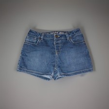 Cat  Jack Denim Shorts Girls L 10/12 Knit Blue Jean Short Ultimate Stretch Soft