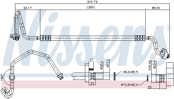 Nissens Hochdruckleitung Klimaanlage FüR VW Passat Variant 2.0 TDI 1.4 TSI-image