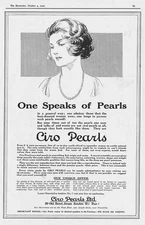 CIRO PEARLS of Old Bond Street London - Antique Advertisement 1922