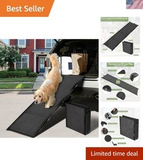 71''L x 19.7''W Extra Wide Dog Ramp for Safe Car Access - Supports 155 lbs