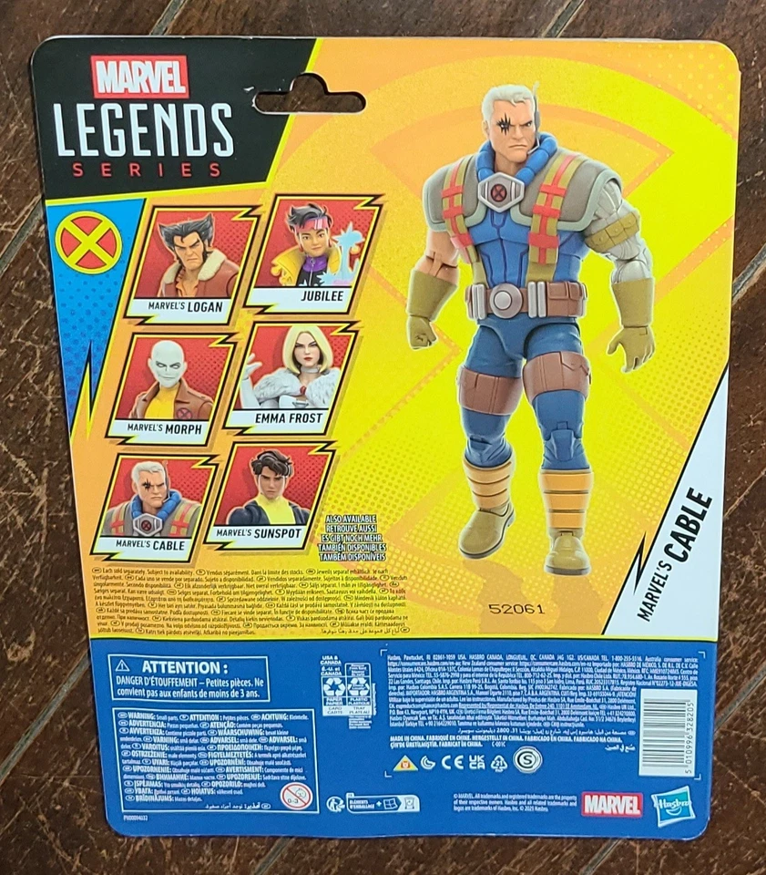 Figura Marvel Studio Legends X-Men Serie 97 Marvel's Cable 6" (2025, Hasbro) Foto 2 de 2
