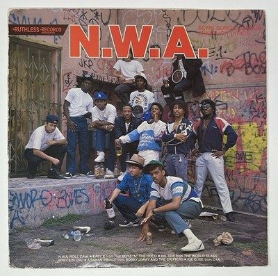 N.W.A.  Panic Zone  Vinyl Record EP 80s NWA Rap Hip Hop Eazy E Ice Cube Dr. Dre