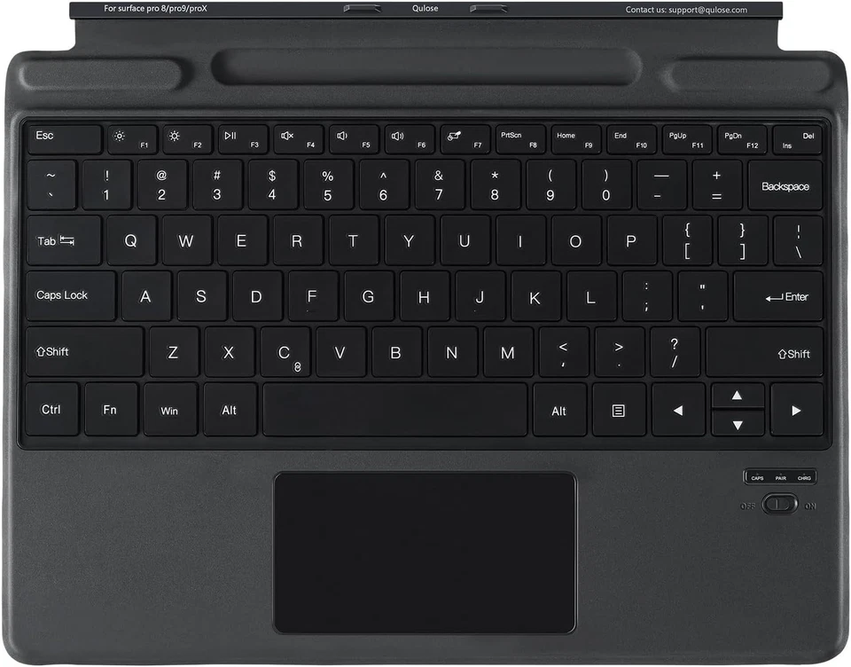 Wireless Bluetooth Keyboard with Trackpad & Pen Holder for Surface Pro 11/10/... - Image 3 of 4