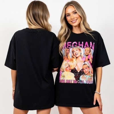 Get In Girl 2026 Tour Vintage Graphic Tee Retro All About That Bass Pop Shirt S-