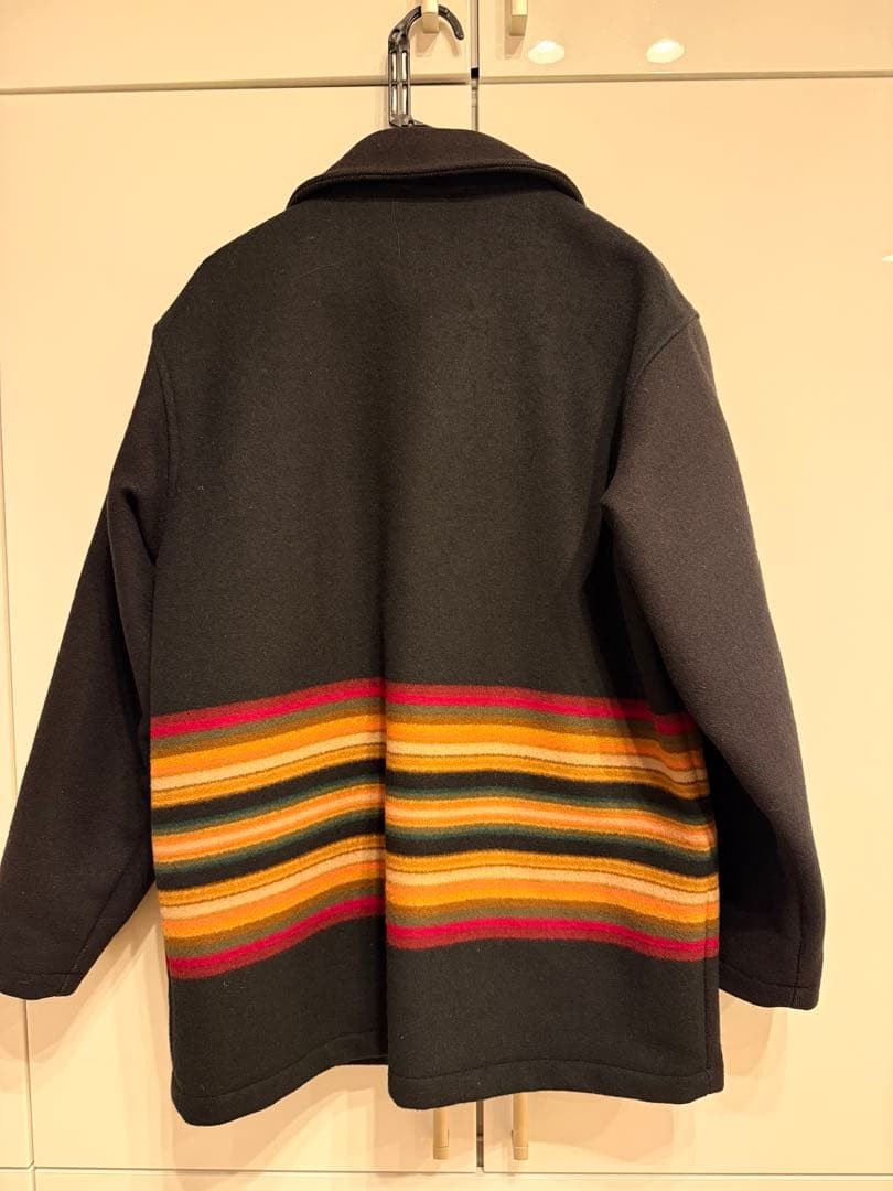 Pendleton Peacoat Black/Multicolor Wool-Nylon Ble… - image 4