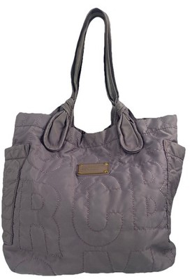 Marc by Marc Jacobs Pretty Nylon Tate Tote Purple Gumdrop Quilted Large Bag
