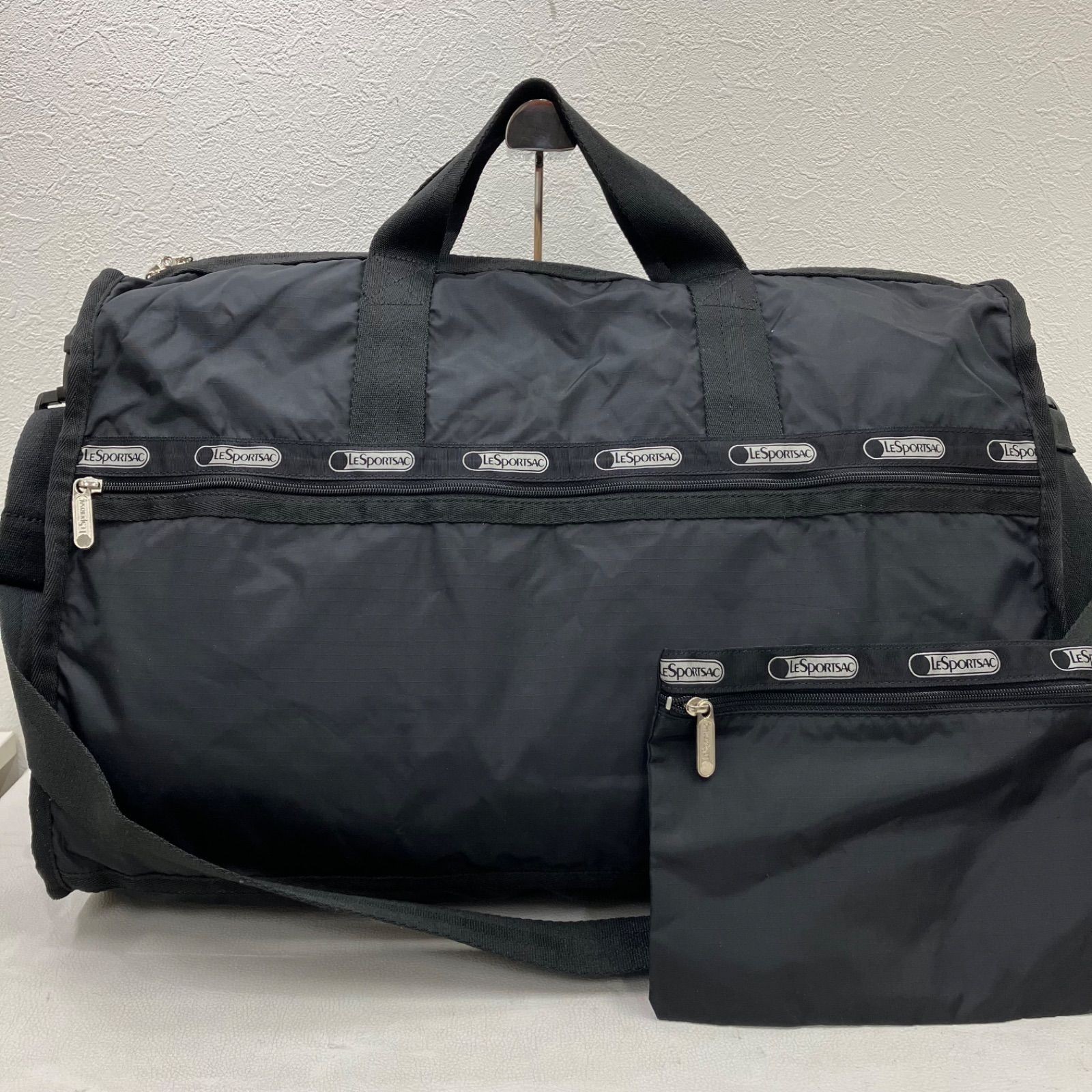 LeSportsac 2Way Boston Travel Bag Black Unisex Large Lightweight Casual