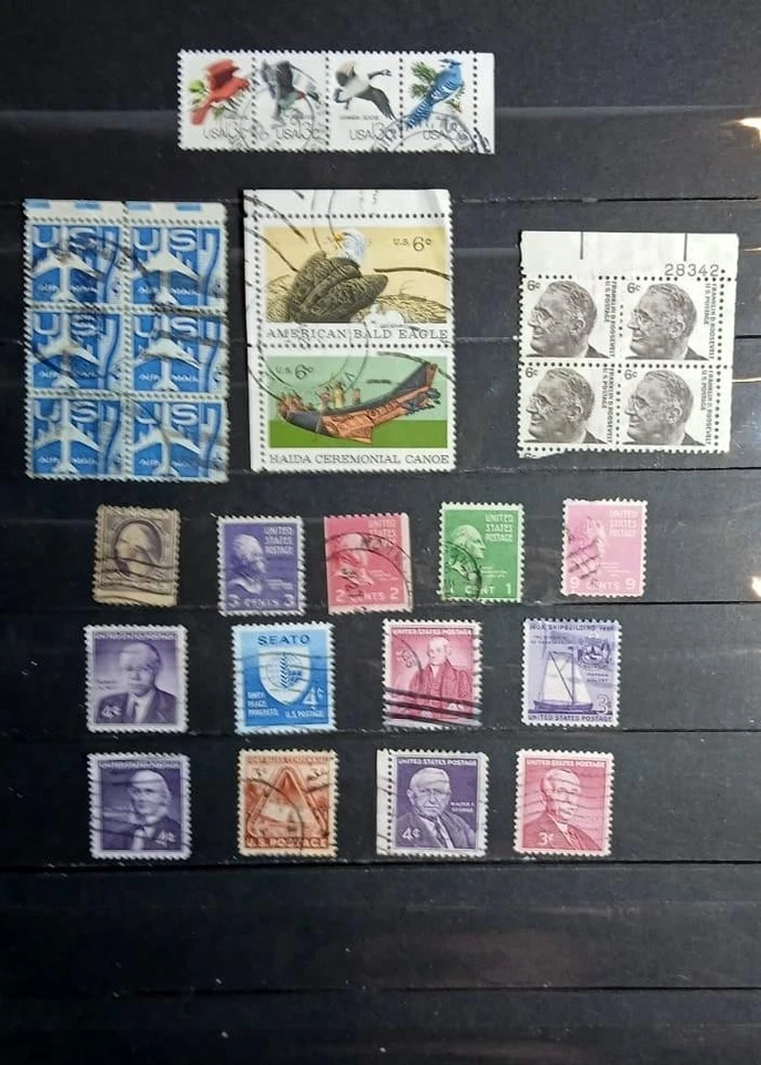 United States Stamp Collection Of US Stamps Numbered Blocks, Blocks Strips Pairs - Image 4 of 4