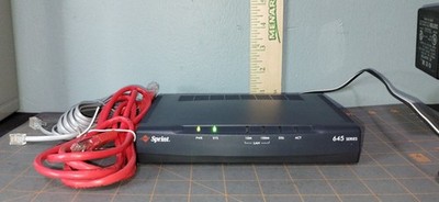 Sprint SP-645R-A1-8/35 ADSL Modem 645 Series with Cables and Power Adapter