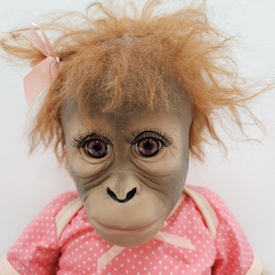 Ashton-Drake Realistic Monkey Doll by Ina Volprich Annabelle's