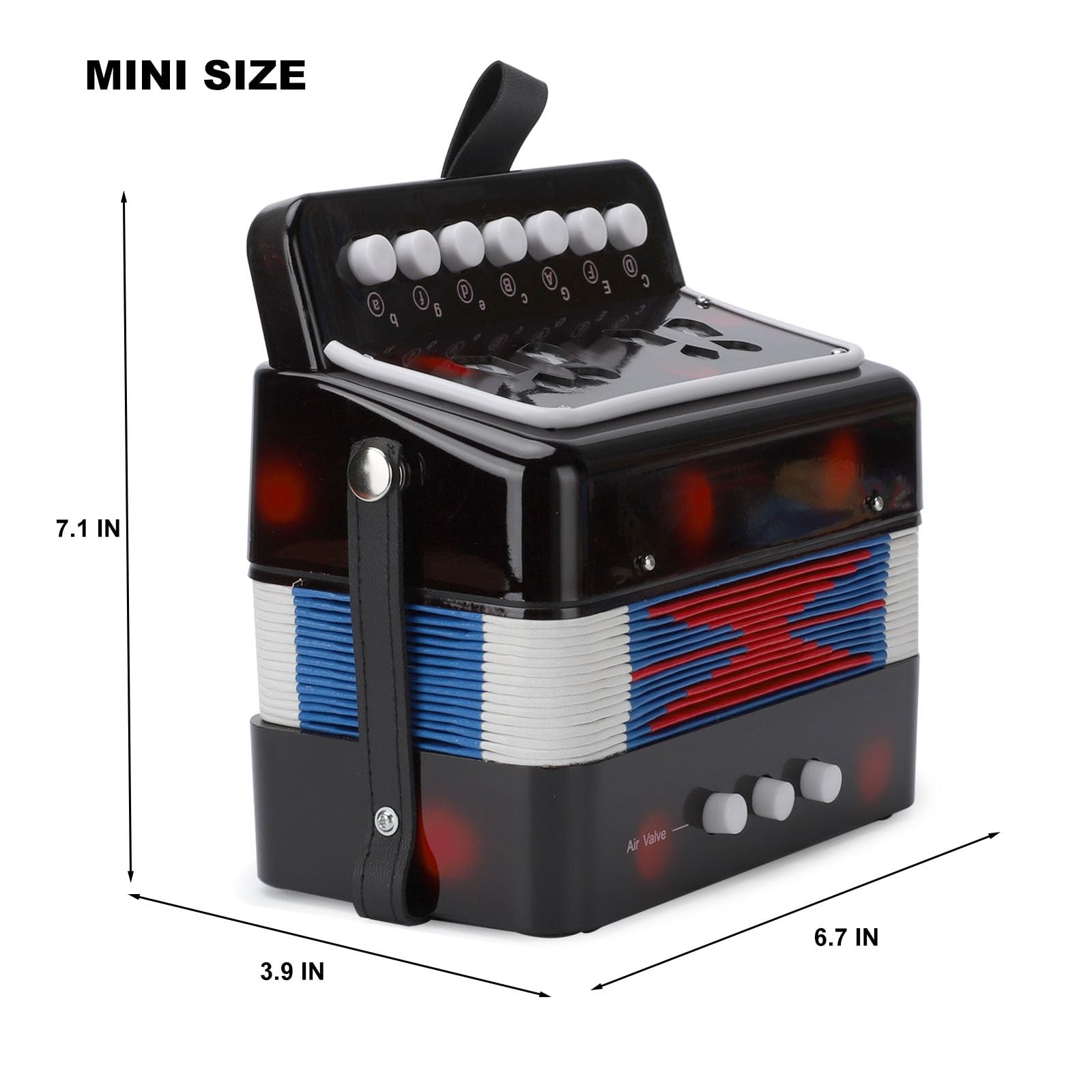 BGMUSER kids Accordion 10 Buttons Keys Toy Accordion MIni Accordian Musical I...