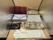 Vintage Lot Of Handbags Gold Mesh,Gold Silver,Shimmering,Sequin,Beaded Misc